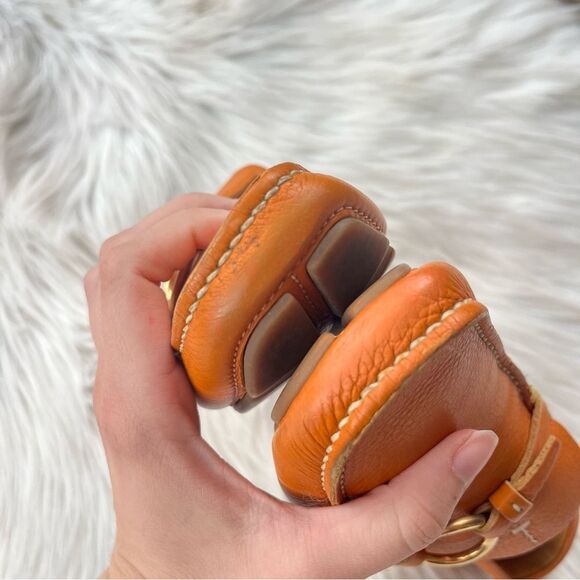 PRADA Orange Ring Driving Loafers Flats sz. 35.5 - Picture 7 of 11